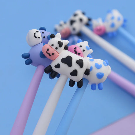 These cute cow gel pens are perfect for planning, for work, home, desk or for school. They will be a beautiful addition to your pen collection!


• 0.5mm Gel Ink
• Black Ink
• Writes very smoothly
• Measures approx. 6" - 7"
• Includes 1 pen, we will send one random color