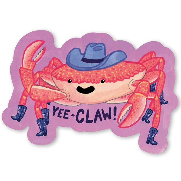 Cowboy Crab Sticker