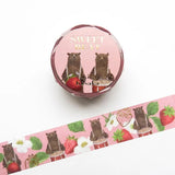 Cozyca Products - Akira Kusaka Washi Tape - Sweet Beats

Drummer Kuma-san's washi tape by illustrator Akira Kusaka. If you look closely at the tape, you can see that the drum that Kuma was playing is a strawberry and the stick is cutlery. The occasional shiny gold foil stamping is an accent for a stylish finish.

20mm wide x 5m long