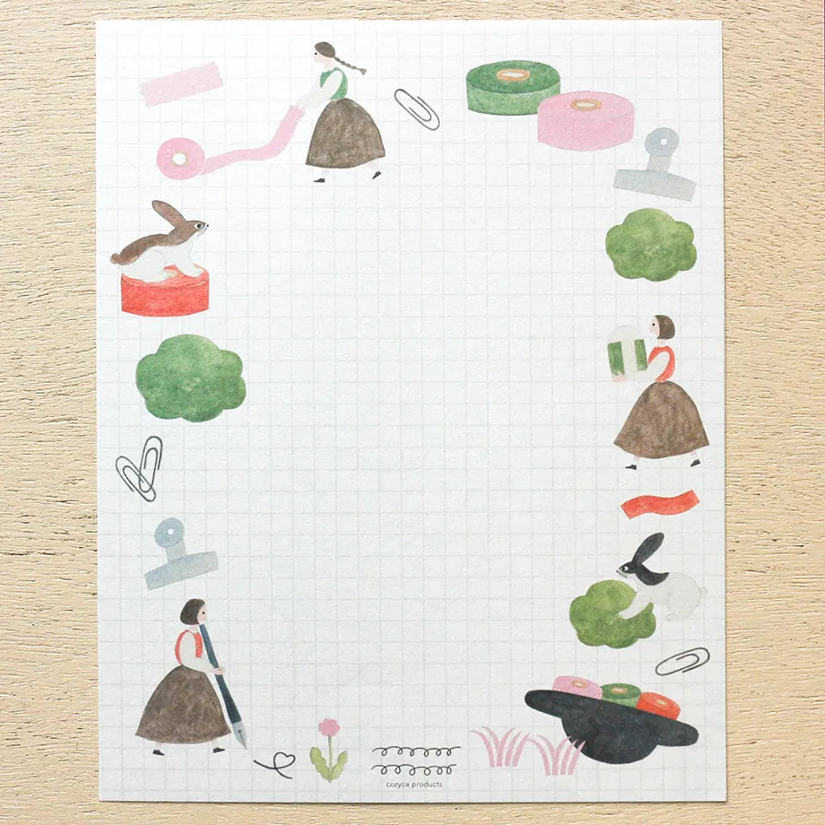 Cozyca Products Necktie In the Field, On the Desk Letter Set