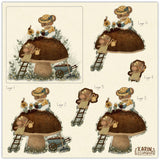 Craft Consortium 3D Decoupage 8"X8" Pad - Amongst The Hedgerow