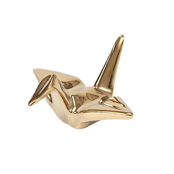 Origami Crane Gold Chopstick Rest