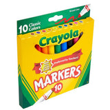 Crayola Broad Line Markers Classic Colors 10/Pkg