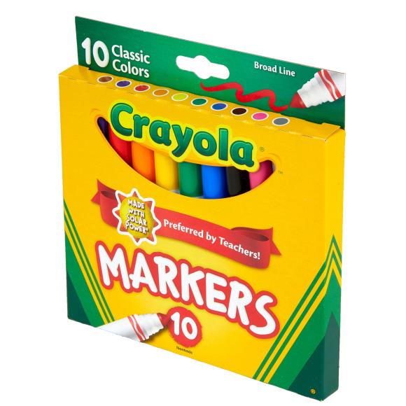 Crayola Broad Line Markers Classic Colors 10/Pkg