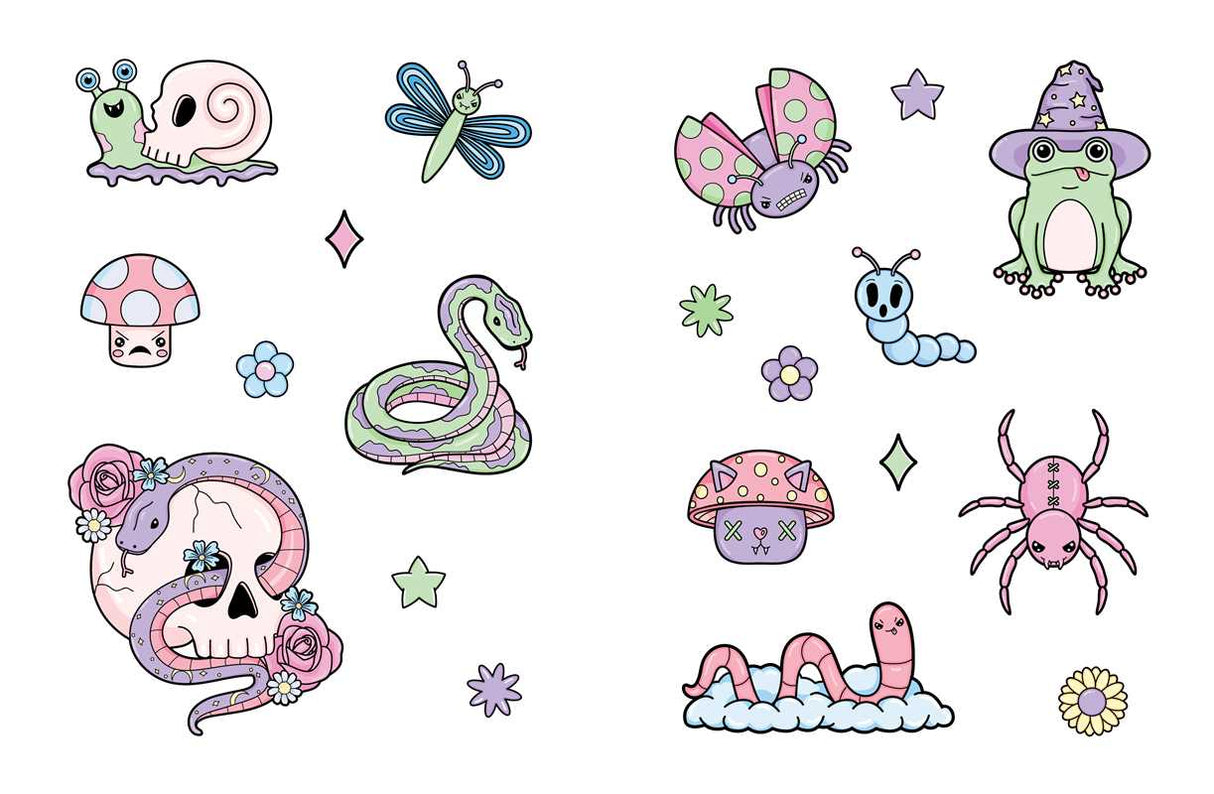 Creepy Cute Sticker Book