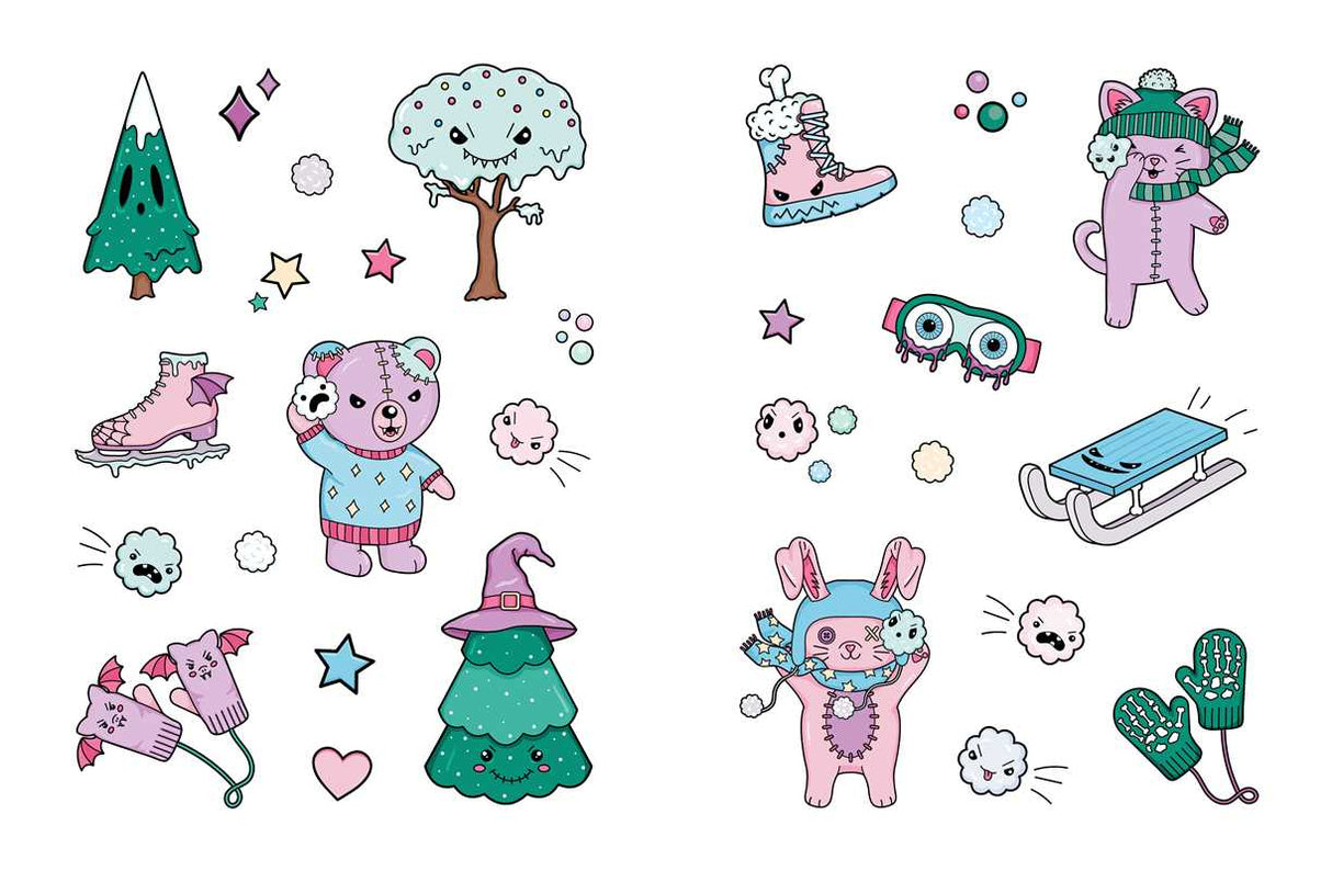 Creepy Cute Sticker Book