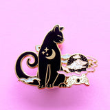 Crystal Ball Cat Enamel Pin – Halloween Collection