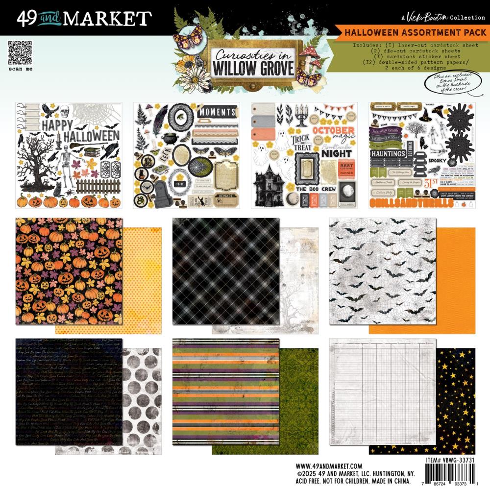 With a mix of classic Halloween motifs and whimsical designs, this add-on pack makes it simple to craft cards, scrapbook layouts, and other projects that are full of personality.