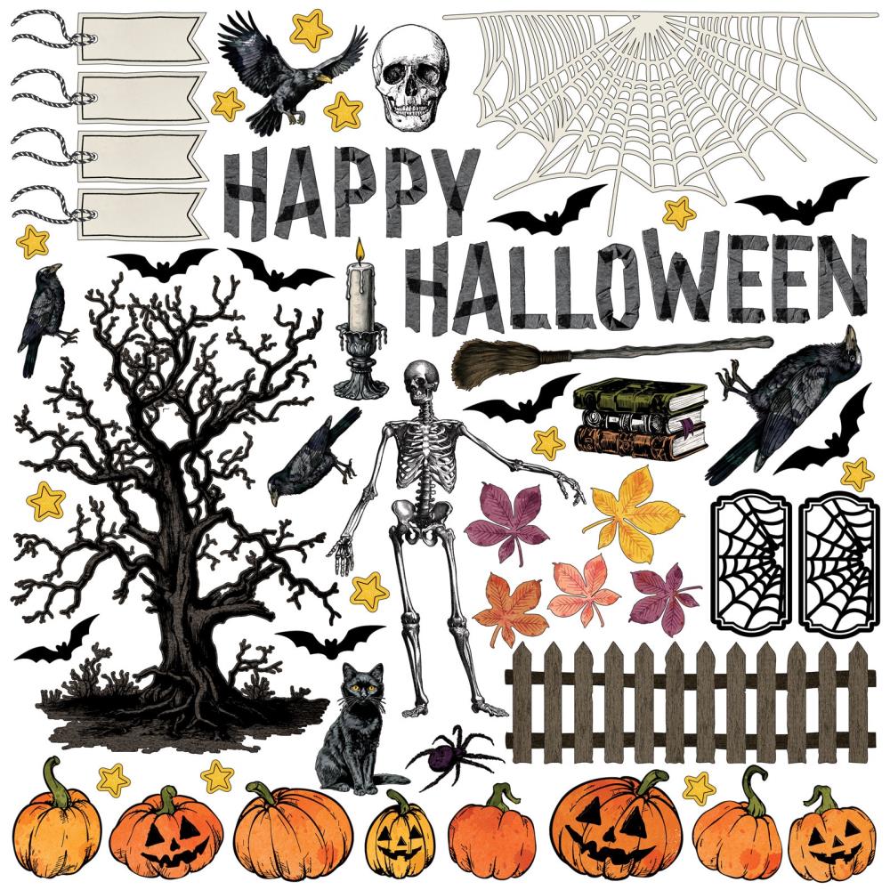 Unleash your spooky creativity with the Vicki Boutin Halloween Add-on Pack, designed to perfectly coordinate with the Curiosities in Willow Grove collection. This all-in-one pack is a must-have for adding a touch of eerie enchantment to your paper crafts.