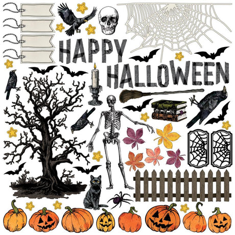 Unleash your spooky creativity with the Vicki Boutin Halloween Add-on Pack, designed to perfectly coordinate with the Curiosities in Willow Grove collection. This all-in-one pack is a must-have for adding a touch of eerie enchantment to your paper crafts.