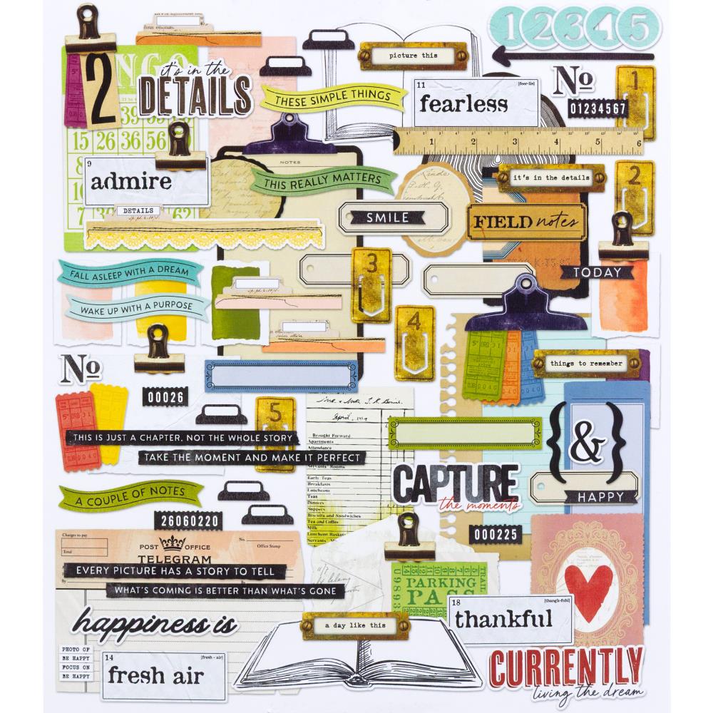 Explore the enchanting world of journaling with Vicki Boutin's Curiosities in Willow Grove Journaling Bits Set! This curated collection is a treasure trove of ephemera designed to add a touch of whimsy and wonder to your memory keeping projects