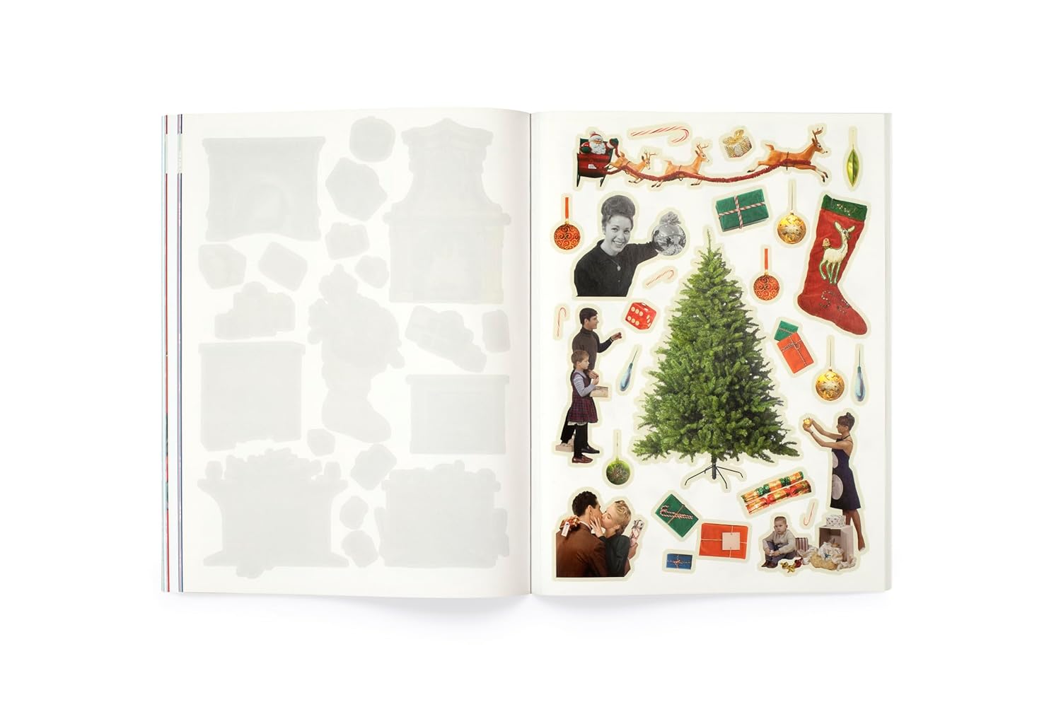 Cut Up This Book: Christmas Collage Kit