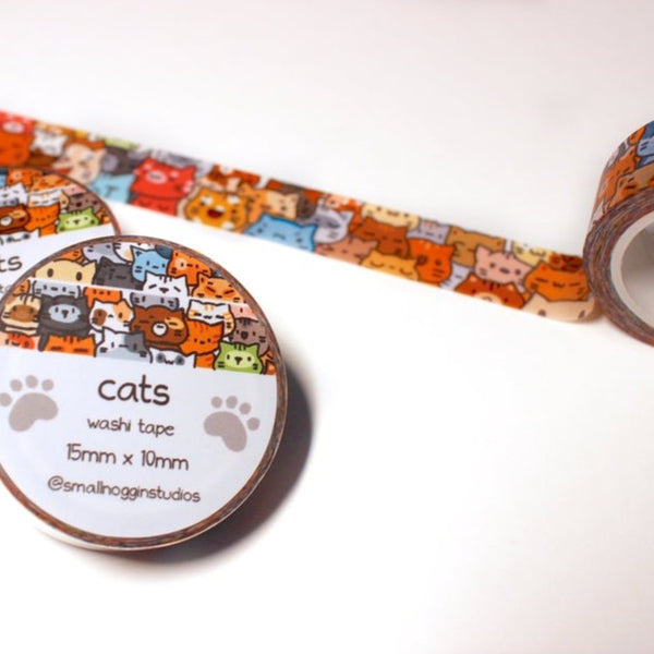 Cute Kawaii Cats Washi Tape