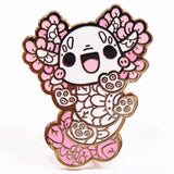 Cute Leusistic Axolotl Enamel Pin