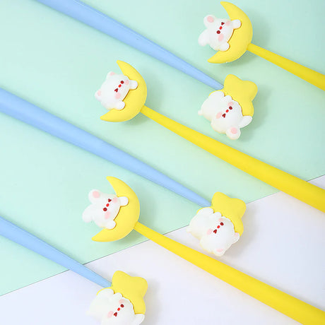 These cute animal gel pens are perfect for planning, for work, home, desk or for school. They will be a beautiful addition to your pen collection!


• 0.5mm Gel Ink
• Black Ink
• Writes very smoothly
• Measures approx. 6" - 7"
• Includes 1 pen, we will send one random color/design