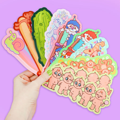 Cutie Pie Babies Faces Long Vinyl Sticker