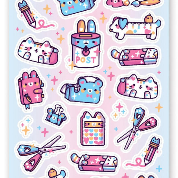 Cutie Stationery Sticker Sheet - CutieStationeryStickerSheet2 Grande 