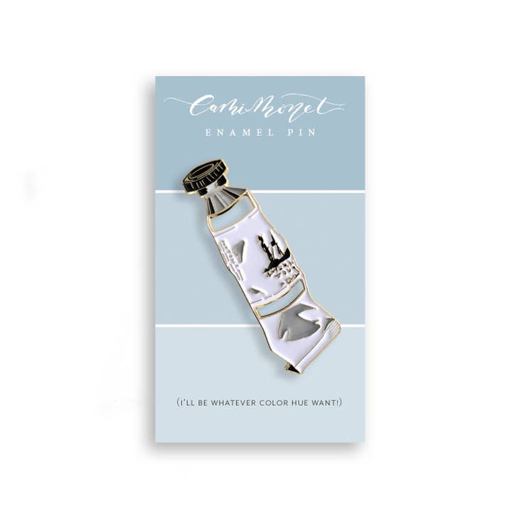 Cutout Paint Tube Enamel Pin