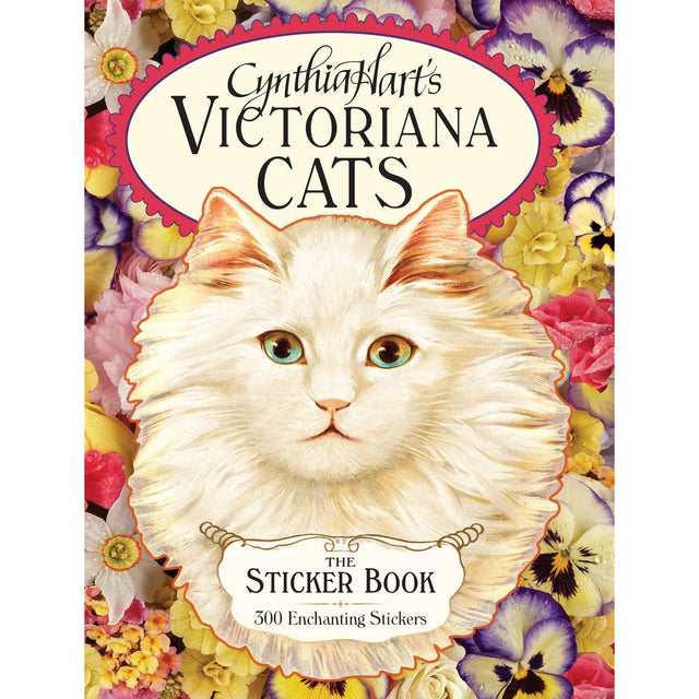 Part of bestselling designer Cynthia Hart's Victoriana Cats stationery line, here is a curated collection of 300 stickers that allow adults and children to add a touch of beauty to any surface with these beautiful images of charming cats, playful cats, cute cats, and more! Sticker book cover featuring a cat illustration with floral background