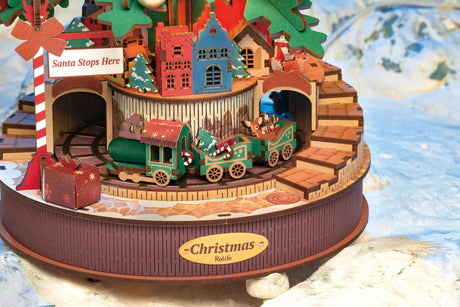 DIY 3D Wooden Puzzle Music Box: Christmas Melody Tree