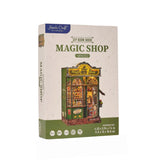 Build your own enchanted apothecary with this Magic Shop DIY kit-a charming miniature store packed with mysterious potions, glowing vials, and shelves brimming with spellbooks, recipe tomes, and dusty old encyclopedias. Every detail tells a story: bubbling brews, glowing glass jars, stacks of arcane books, and secret scrolls tucked into cozy corners.

2 AAA batteries required; batteries are not included.
Ages 14+
322 pieces
Assembled size: 4.5 x 3.9 x 7.4 inches