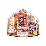 Immerse yourself in the delicate artistry of tailoring with this exquisite DIY miniature kit. Featuring finely crafted rolls of fabric, graceful ribbons, and an elegant dress poised upon a classic dress form, this kit invites you to create a sophisticated and enchanting tailor's room. Perfect for those who appreciate intricate craftsmanship, it beautifully captures the timeless charm of a bespoke workspace in miniature.

2 AAA batteries required; batteries are not included.
Ages 14+
322 pieces&nbsp;
Assembl