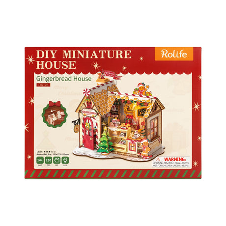 DIY Miniature House Kit: Gingerbread House
