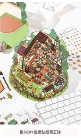 Unleash your creativity with these 3D scene stickers! Perfect for kids and adults, you can design your own eco home scene with 3 sets of sticker sheets!

1 piece of landscape paper
3 sticker sheets
7.2 in x 11.6 in