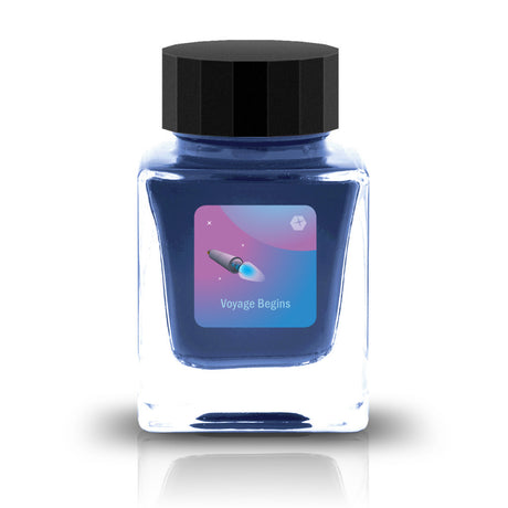 The DEEEP SPACE Collection is a series of fountain pen inks inspired by the mystery of the cosmos. Each color captures the spirit of the universe, from the deep stillness of interstellar space to the luminous shimmer of distant stars and the vivid tones of swirling nebulae. Formulated for smooth, effortless flow, these inks may also reveal subtle color-shifting effects, bringing dimension and brilliance to every stroke.


Blue
30ml