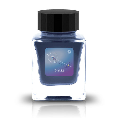 The DEEEP SPACE Collection is a series of fountain pen inks inspired by the mystery of the cosmos. Each color captures the spirit of the universe, from the deep stillness of interstellar space to the luminous shimmer of distant stars and the vivid tones of swirling nebulae. Formulated for smooth, effortless flow, these inks may also reveal subtle color-shifting effects, bringing dimension and brilliance to every stroke.


Blue with purple hues
30ml