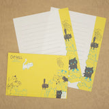 Shinzi Katoh Cat Hill Letter Set - Yellow