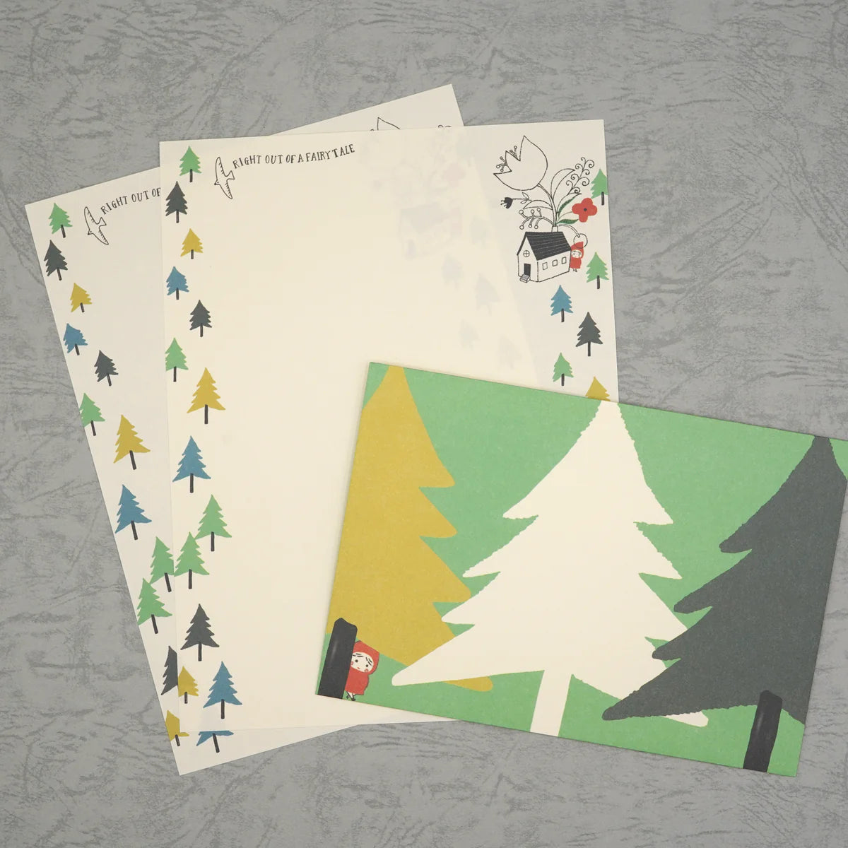 Shinzi Katoh Little Red Riding Hood Letter Set - Hide and seek with the wolf