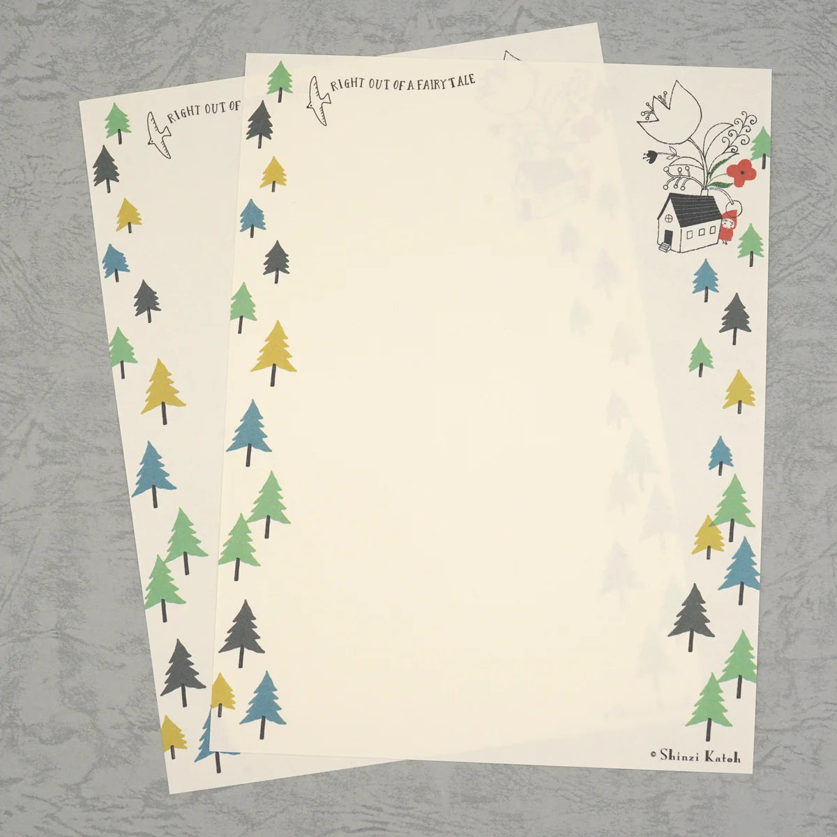 Shinzi Katoh Little Red Riding Hood Letter Set - Hide and seek with the wolf