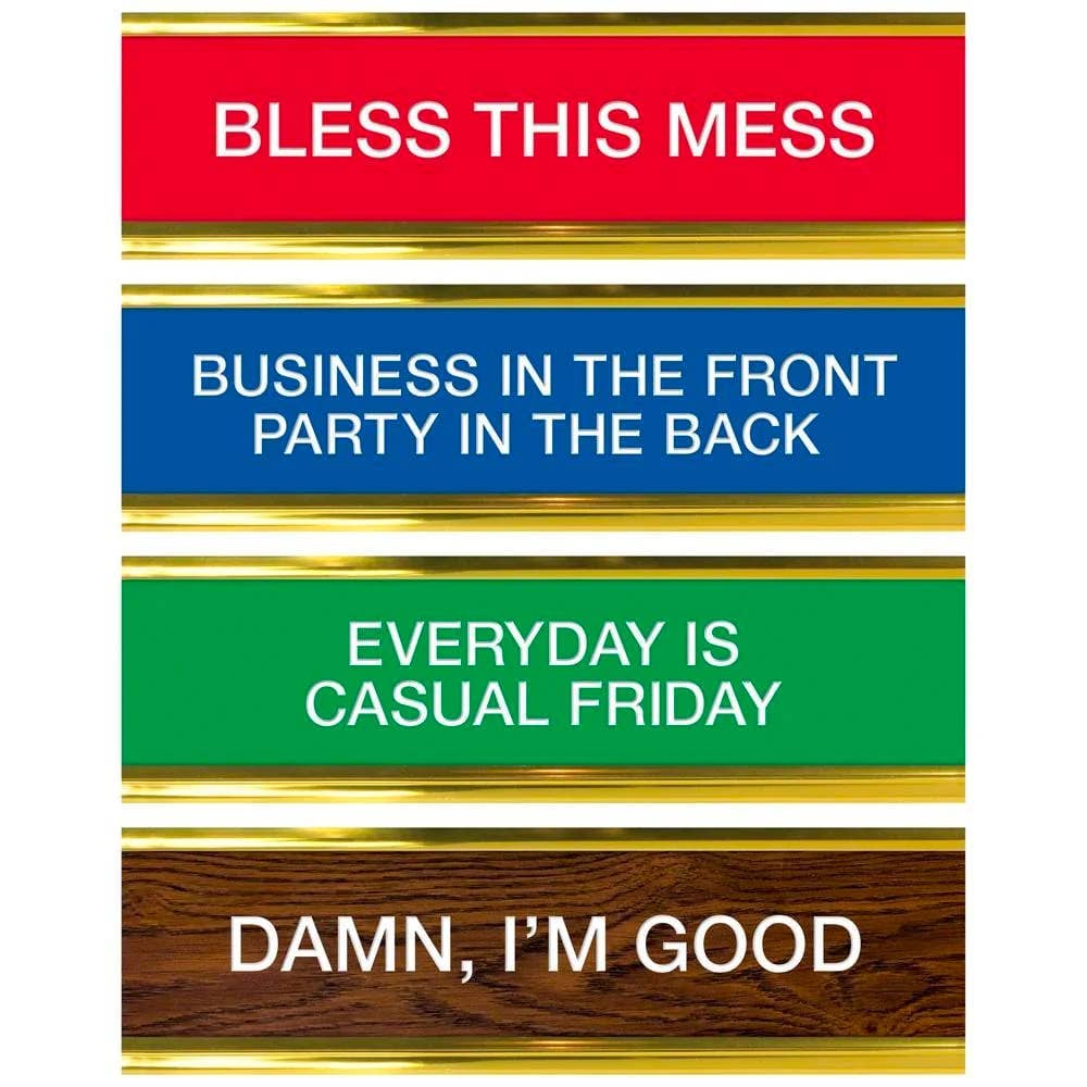 Daily Desk Plaque - Desktop Flip Book - 50 Fun Phrases