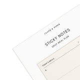 Daily Meal Plan Sticky Notes