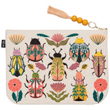 Place your treasured possessions under the protection of ancient enchantments with our Large Amulet Zip Pouch. Opulently embellished scarab beetles and potent herbal blooms promise immunity from danger, providing you with priceless peace of mind.

• Size: W9.75 x L7in
• Material content: 100% Cotton, Polyester Embroidery
• Care instructions: Spot clean only