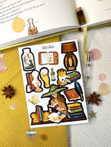 Hoja de calcomanías de brujas oscuras