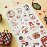 STICKII - Darling British Ducks Sticker Sheet

🎩 🦆 Ready for a quacking good time? Prepare to be charmed by this delightful flock of ducks, dressed to impress in impeccable British-inspired vintage outfits. From deerstalker hats to dapper capes, fancy top hats to adorable bow ties, these feathered friends will add a splash of British charm to any page they waddle onto.

Top Coating: Gold foil
Adhesive Layer: Paper
Backing Layer: Paper
6.69" x 3.54".
Weight - 0.03lbs.
1 sheet included &nbsp; &nbsp;