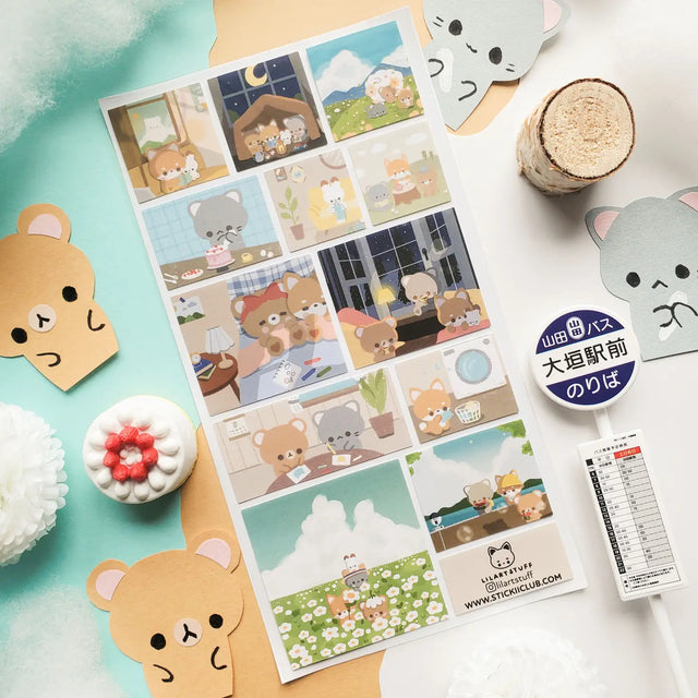 🐻🌼 @lilartstuff’s kawaii sheet follows the sweetest animal friends through their cozy everyday adventures! Whether they’re baking treats, crafting together, doing chores, or curling up for a well-earned rest, these cuties prove that both work and play are always better when shared with friends!

Art by: @lilartstuff
