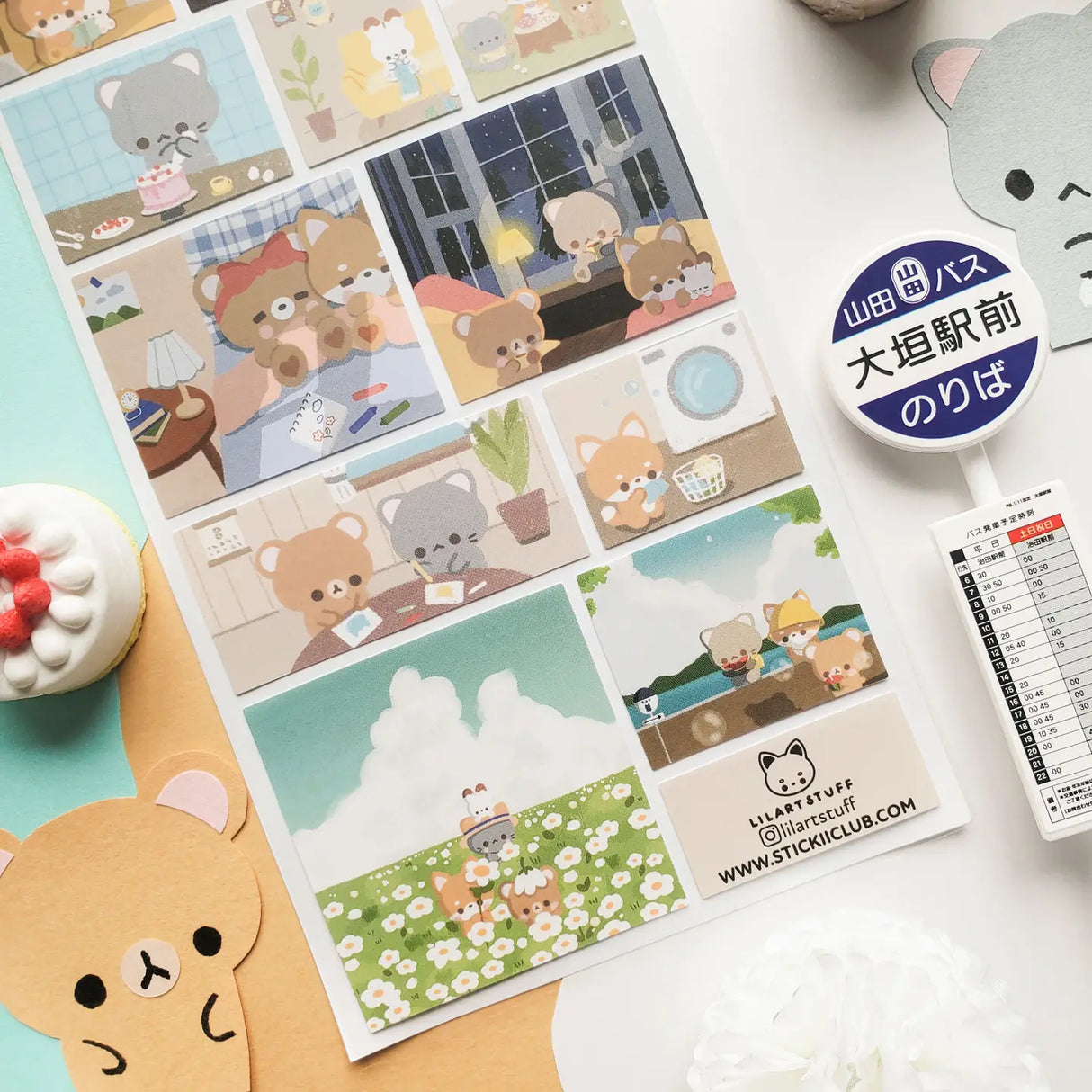 🐻🌼 @lilartstuff’s kawaii sheet follows the sweetest animal friends through their cozy everyday adventures! Whether they’re baking treats, crafting together, doing chores, or curling up for a well-earned rest, these cuties prove that both work and play are always better when shared with friends!

Art by: @lilartstuff
