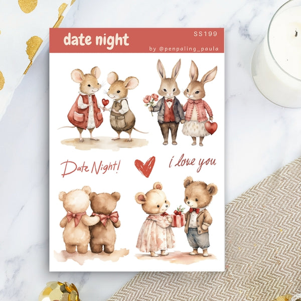Date Night Sticker Sheet - A6