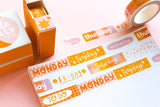 Days of the Week Washi Tape