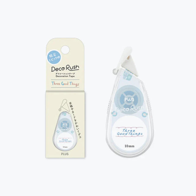 Perfect for adding flair to planners, journals, and cards, these tapes are a creative way to personalize your stationery. The tape dispensers also come with a flip-cap that ensures the tape stays secure and protected when stored in your pencil case. With the Deco Rush Topic Series bringing emphasis to daily events that partake in everyday life, it can be used fairy well in multiple occasions to help you spruce up your planning!