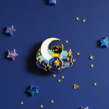 Thousand Skies Deep Sky and A Black Cat Enamel Pin Ink Bottle
