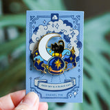 Thousand Skies Deep Sky and A Black Cat Enamel Pin