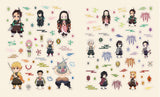 Sturdy paperback book with 600+ stickers. Inside this book, you'll find more than 600 full-color stickers ranging from 1/2" to 3" in size of all your favorite characters and items from Demon Slayer.
