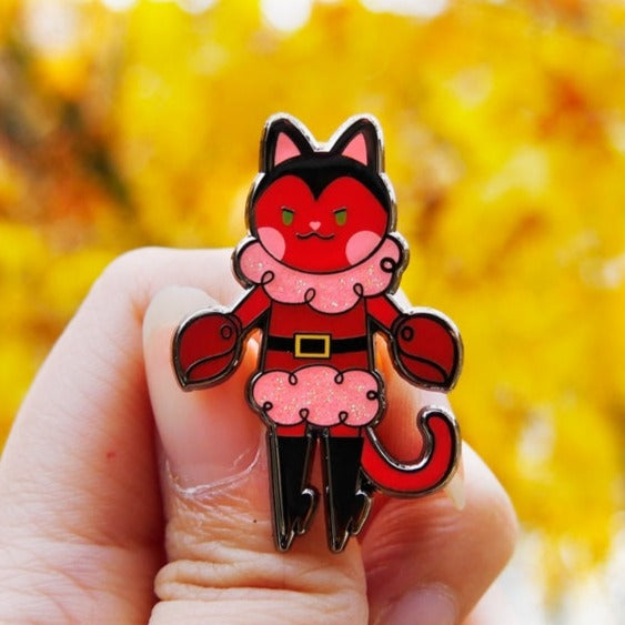 Devil Kitty Costume Enamel Pin