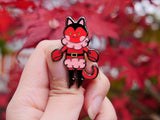 Devil Kitty Costume Enamel Pin