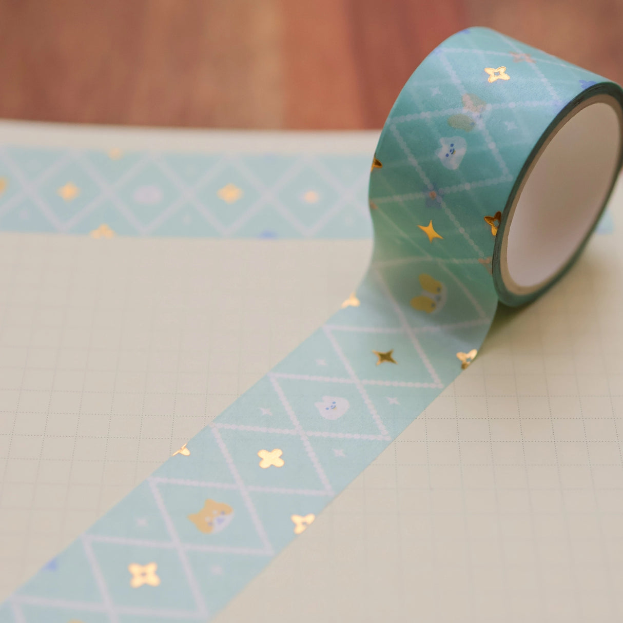 Diamond Friends Foil Washi Tape

Full color washi tape with foil
Width: 25mm
Length: 5m or 16 ft
Designed in San Jose, California
©Thousandskies

