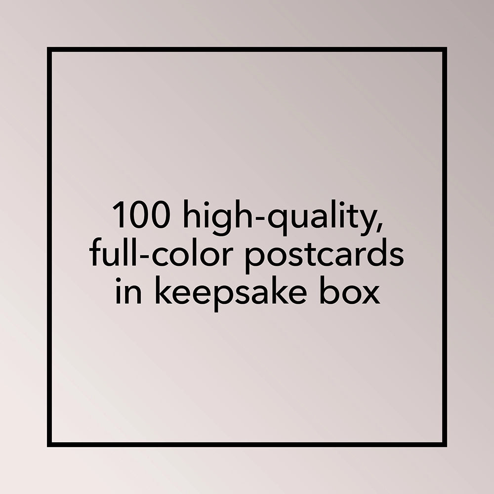 This collectible keepsake box of postcards features 100 beloved Disney and Pixar characters in celebration of 100 years of Disney animation.

This collectible postcard box celebrates the enduring magic of Disney over the last 100 years with 100 of your favorite Disney and Pixar characters-from Mickey Mouse, Woody, and Olaf to Maleficent, Scar, and Ursula. Including final frames of the most beloved heroes, loyal sidekicks, and wicked villains throughout Disney's animation history, these 100 high-quality, ful